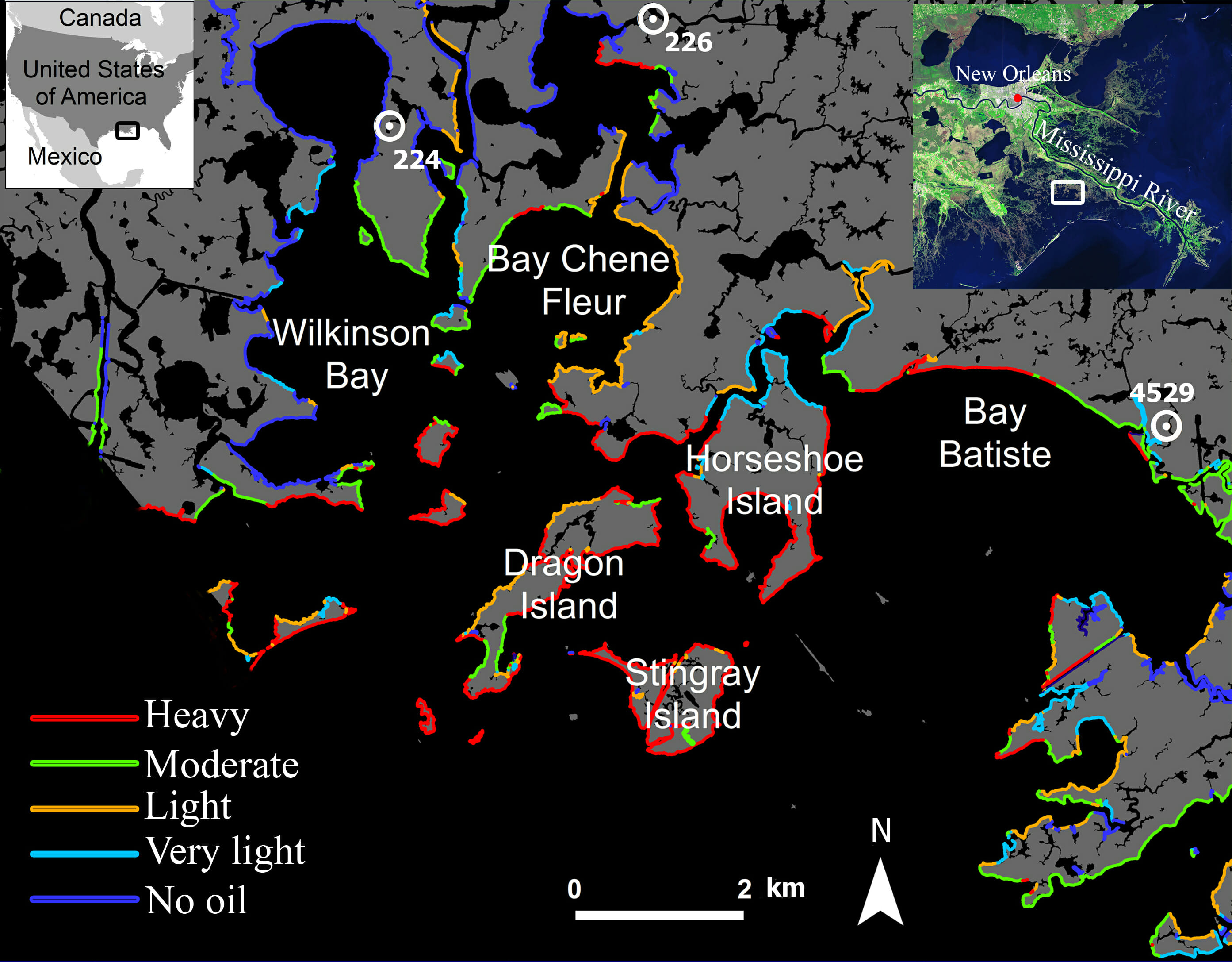 NASA Study Finds Widespread Land Losses from 2010 BP Deepwater Horizon