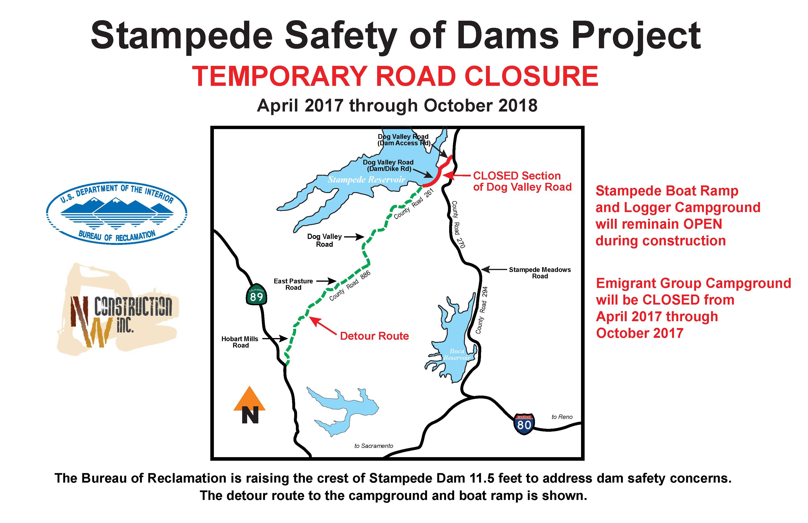 Road work creates delays to recreation sites on Stampede Reservoir