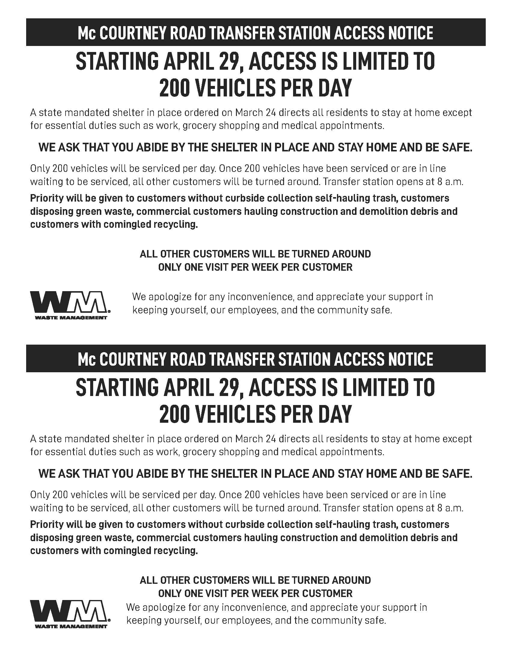 McCourtney Road Transfer Station Limits Access YubaNet