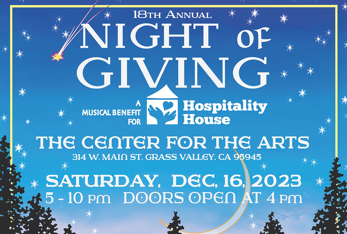 Night of Giving Musical Benefit for Hospitality House Returns Saturday