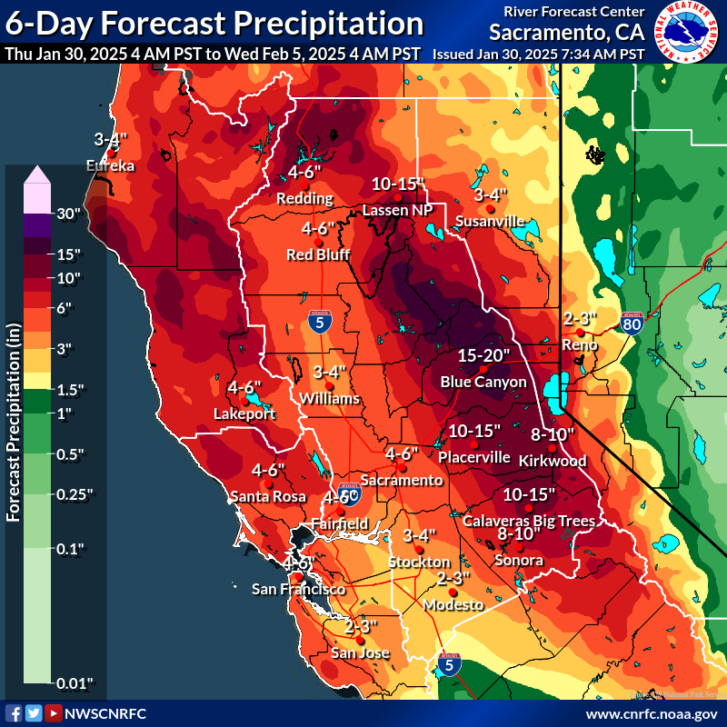 Major pattern change Friday: Widespread rain and mountain snow