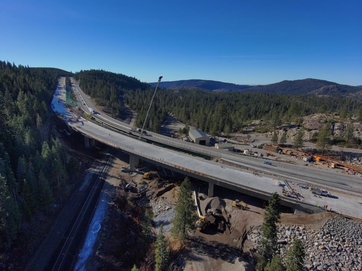 Traffic Shift Scheduled Along Eastbound I-80 in the Sierra