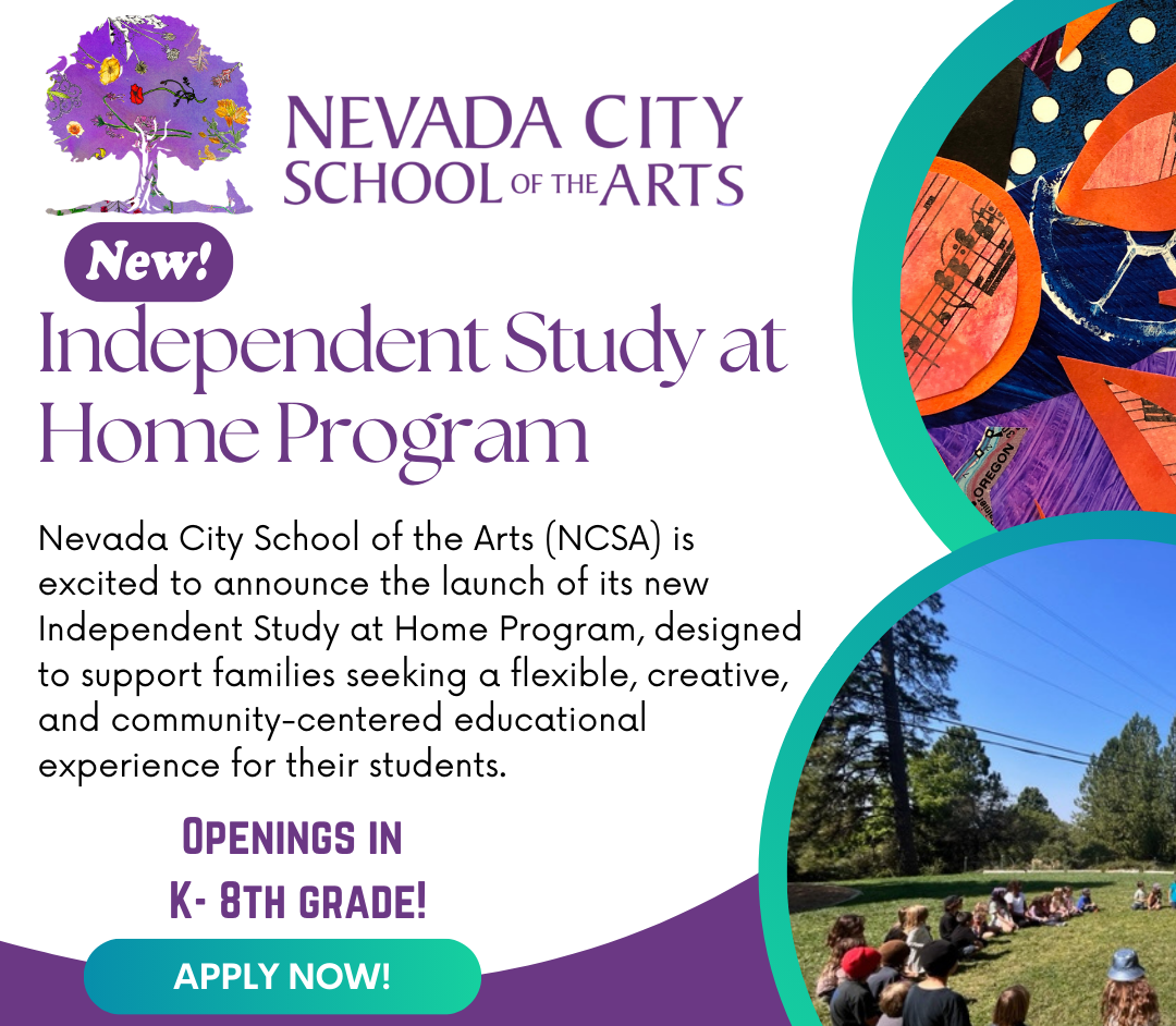 Nevada City School of the Arts Launches New Independent Study at Home Program