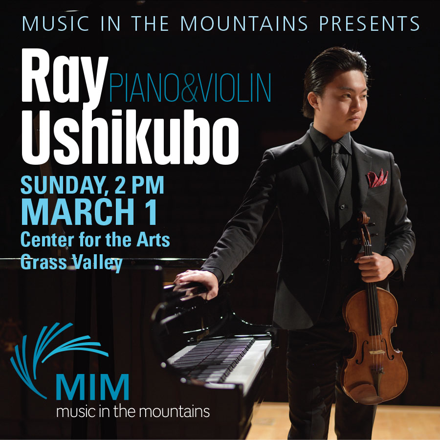 Music in the Mountains Announces 2026 Season, Opening with Virtuoso Ray Ushikubo on March 1