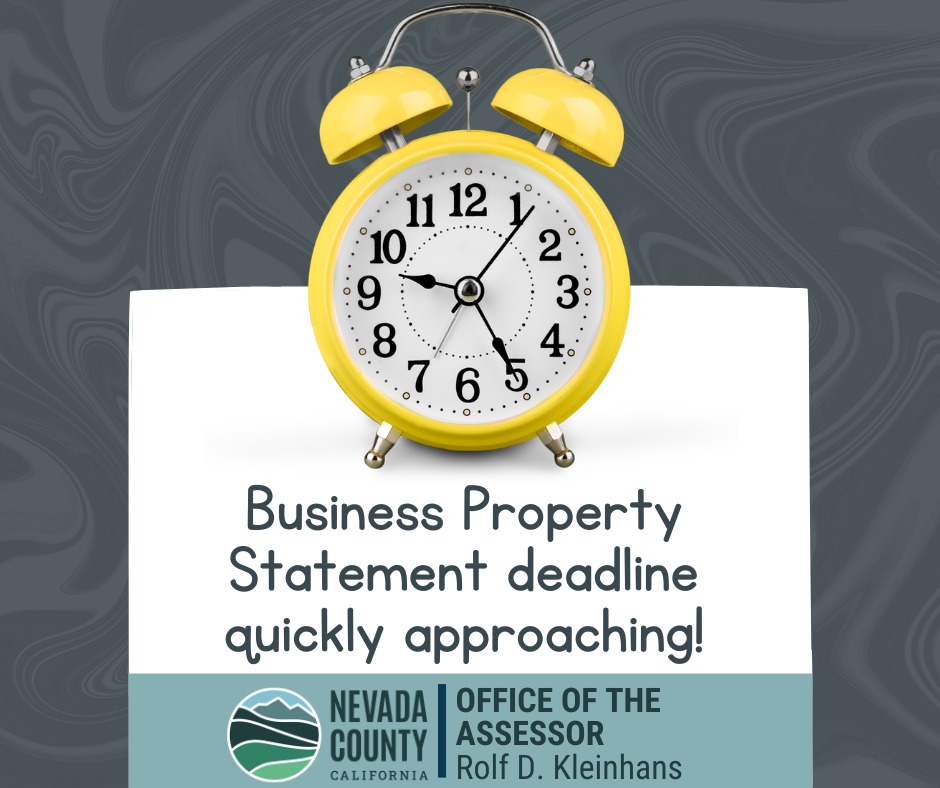 Business Property Statement Deadline Quickly Approaching