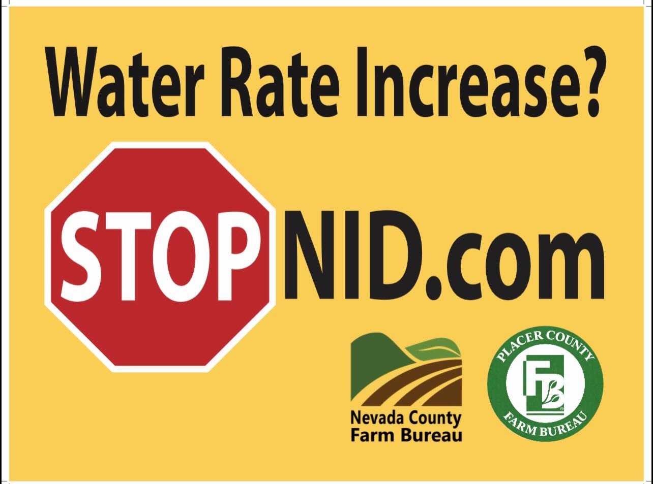 LTE | Nevada County Farm Bureau: Community Calls for Public Awareness and Media Coverage of Nevada Irrigation District Rate Proposal Hearing