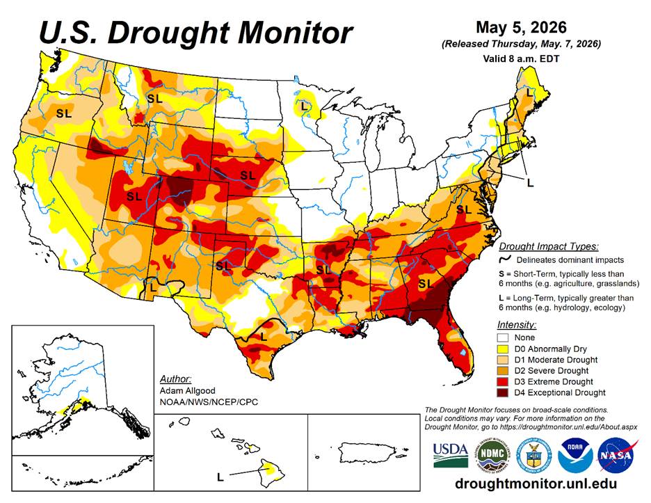 Widespread Record US Drought Threatens Rural Livelihoods and Food Affordability